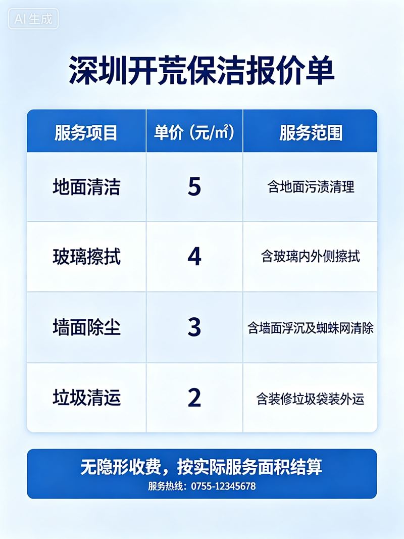 家政保洁服务分类详解!日常保洁、开荒保洁、深度保洁该怎么选